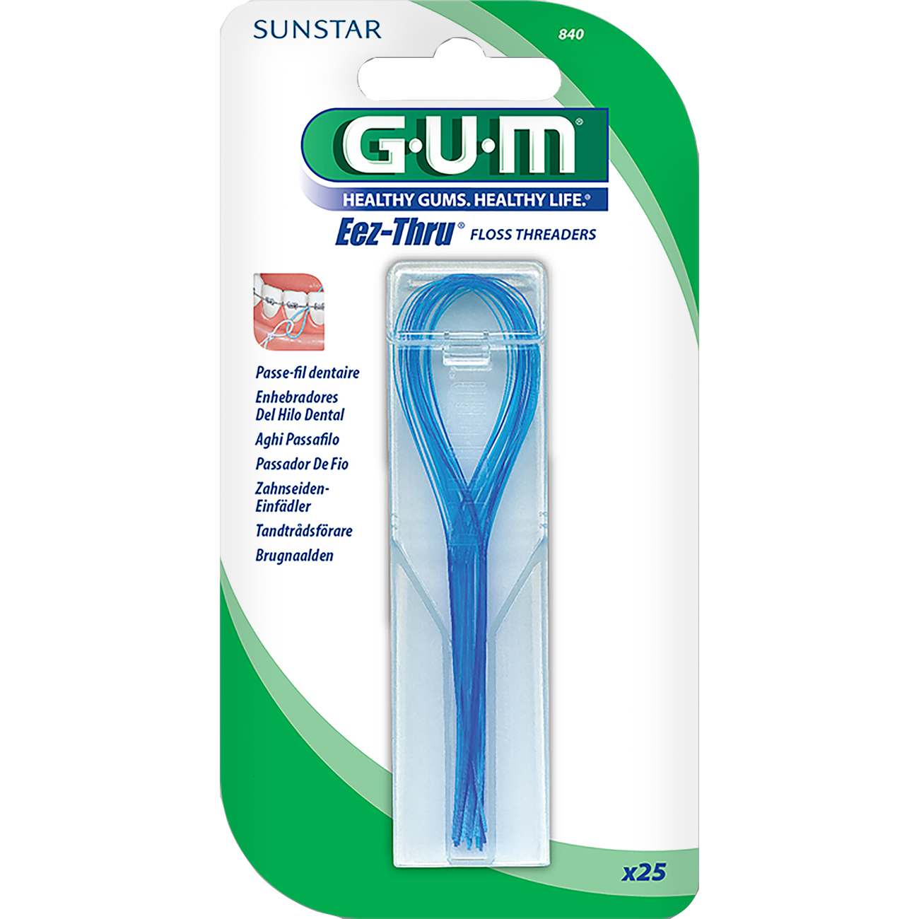 840 G·U·M Floss Threaders : เข็มร้อยไหมขัดฟัน