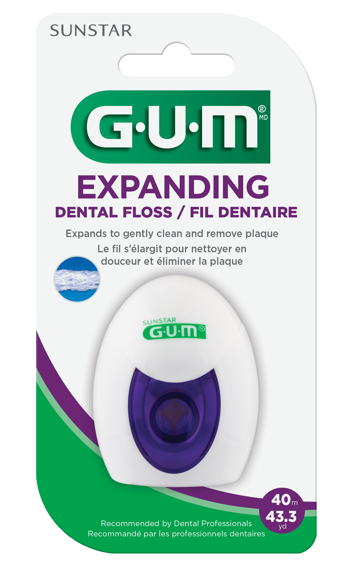 2030 G·U·M Expanding Floss : ไหมขัดฟัน ชนิดขยายออกได้ (ความยาว 40 เมตร)