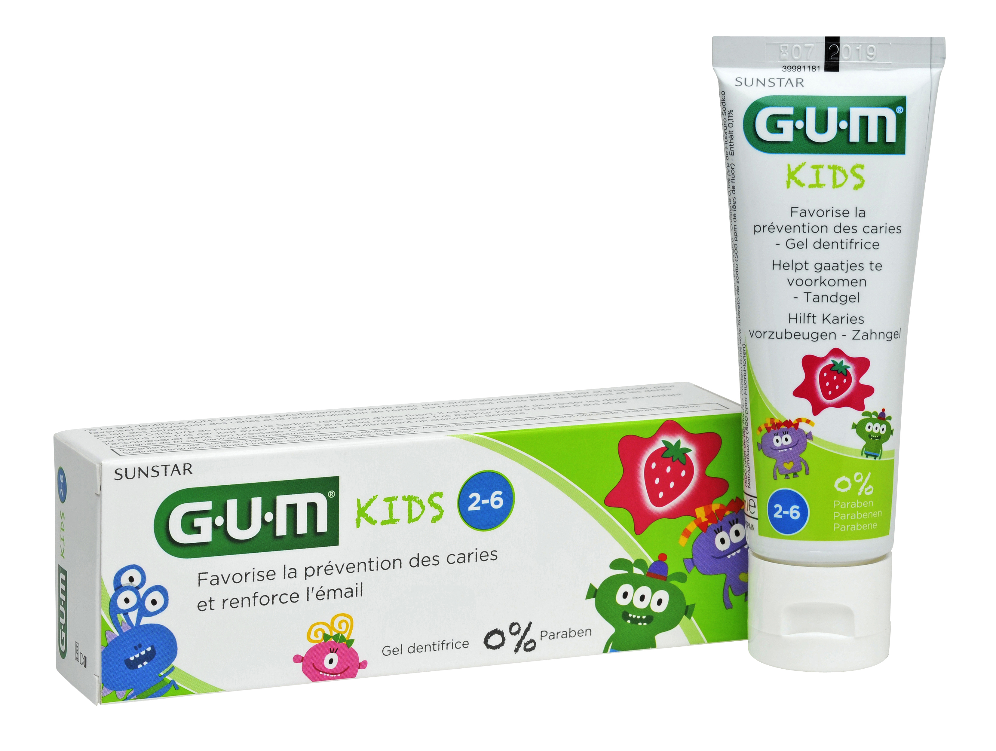 3000 G·U·M Kids Toothpaste : ยาสีฟันสำหรับเด็กอายุ 2-6 ปี