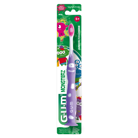 902 G·U·M Junior Monsterz Toothbrush : แปรงสีฟันสำหรับเด็กอายุ 5 ปีขึ้นไป
